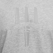 Pitchfork Trident Print T-Shirt - Heather Grey - 2XL