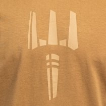 Pitchfork Trident Print T-Shirt - Coyote - M