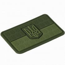 M-Tac Flag of Ukraine & Coat of Arms Rubber Patch - Olive