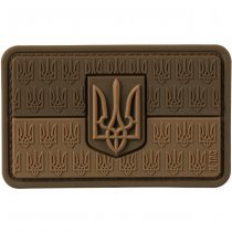 M-Tac Flag of Ukraine & Coat of Arms Rubber Patch - Coyote