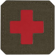 M-Tac Medic Cross Laser Cut Patch - Ranger Green / Red