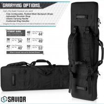 Savior Equipment Urban Warfare Double Rifle Bag 42 Inch - Black