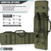 Savior Equipment Urban Warfare Double Rifle Bag 42 Inch - Olive