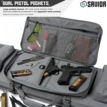 Savior Equipment Urban Warfare Double Rifle Bag 46 Inch - Grey