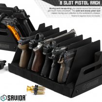 Savior Equipment Pistol Rack 4 Slots - Black