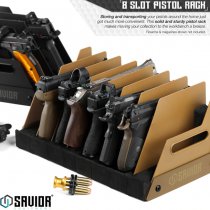 Savior Equipment Pistol Rack 8 Slots - Dark Earth