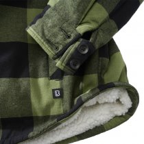 Brandit Lumberjacket Hooded - Black / Olive - 7XL