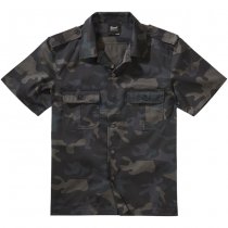 Brandit US Shirt Shortsleeve - Darkcamo - 7XL