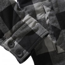 Brandit Lumberjacket - Black / Charcoal - S