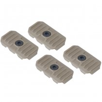 Strike Industries M-LOK Cable Management Covers Short 4pcs - Dark Earth