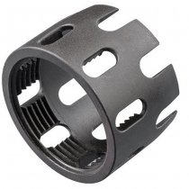 Strike Industries AR Enhanced Castle Nut & Extended End Plate - Black