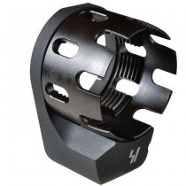 Strike Industries AR Enhanced Castle Nut & Extended End Plate - Black