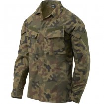 Helikon-Tex Raid Shirt - PolyCotton Stretch Ripstop - PL Woodland - XS