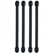 Nite Ize Gear Tie Reusable Rubber Twist Tie 4 Pack 3 Inch - Black