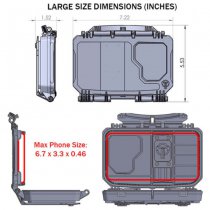 THYRM DarkVault 2.0 Critical Gear Case Comms Non-Blocking - Ranger Green - Large