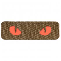 M-Tac Red Cat Eyes Laser Cut Patch - Coyote