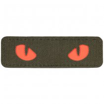 M-Tac Red Cat Eyes Laser Cut Patch - Ranger Green