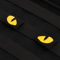 M-Tac Yellow Tiger Eyes Laser Cut Patch - Black