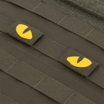 M-Tac Yellow Tiger Eyes Laser Cut Patch - Ranger Green