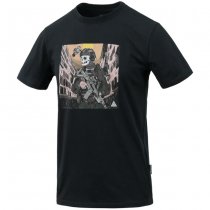 Direct Action T-Shirt DA Skeleton - Black - L