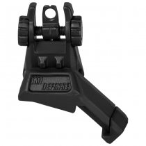 IMI Defense TRS Polymer Rear Flip Up Sight 45 Degrees Offset - Black