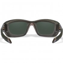 Wiley X WX Gravity Captivate Polarized Blue Mirror - Black