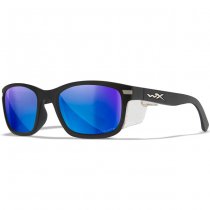 Wiley X WX Helix Captivate Polarized Blue Mirror - Black