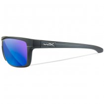 Wiley X WX Kingpin Captivate Polarized Blue Mirror - Grey