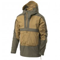 Helikon-Tex Tracer Anorak Jacket - Polycotton Stretch Ripstop - Coyote / Taiga Green