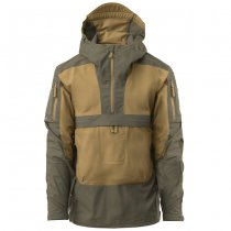 Helikon-Tex Tracer Anorak Jacket - Polycotton Stretch Ripstop - Coyote / Taiga Green - S