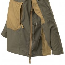 Helikon-Tex Tracer Anorak Jacket - Polycotton Stretch Ripstop - Coyote / Taiga Green - XL