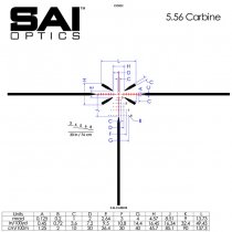 SAI Optics SAI6 1-6x24mm Rifle Scope 5.56 BDC - Coyote