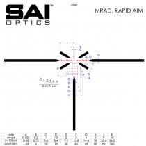 SAI Optics SAI6 1-6x24mm Rifle Scope RAF - Black