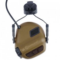 Earmor M31H PLUS Hearing Protection Ear-Muff Helmet Version - Coyote Brown