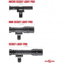 SureFire M140A Micro Scout Light Pro - Black