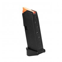 Glock Magazine 6rds G43 Orange Follower Extended