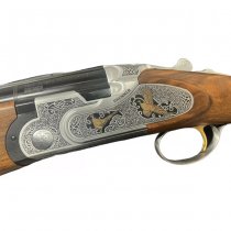 Brenner BF20 12/76 710mm Premium Gold Over & Under Shotgun - Brown