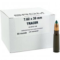 GROM 7.62x39 112gr FMJ Tracer Surplus 50rds