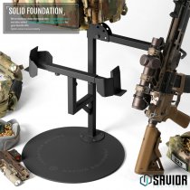 Savior Equipment H.A.B Rack 2.0 Tactical Gear Stand & Rifle Rack - Black