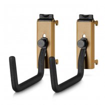 Savior Equipment Wall Rack System Adjustable J-Hook Large 2 Pack - Tan