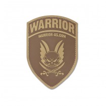 Warrior Rubber Logo Shield - Dark Earth