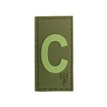 Pitchfork Letter C Patch - Olive