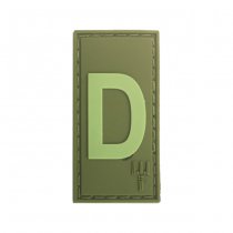 Pitchfork Letter D Patch - Olive