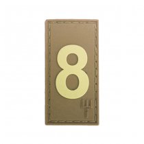 Pitchfork Number 8 Patch - Tan