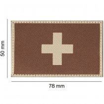 Clawgear Switzerland Flag Patch - Desert