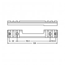 Leapers M700 Short Action Mount Base