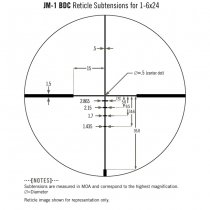 Vortex Optics Razor HD Gen II-E 1-6x24 Riflescope JM-1 BDC