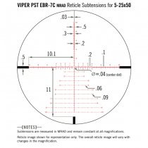 Vortex Optics Viper PST Gen II 5-25x50 FFP Riflescope EBR-7C MRAD