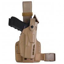 Safariland P320 Tan 6005 SLS Tactical Holster with Quick-Release Leg Strap