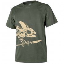 Helikon-Tex T-Shirt Full Body Skeleton - Olive Green - M